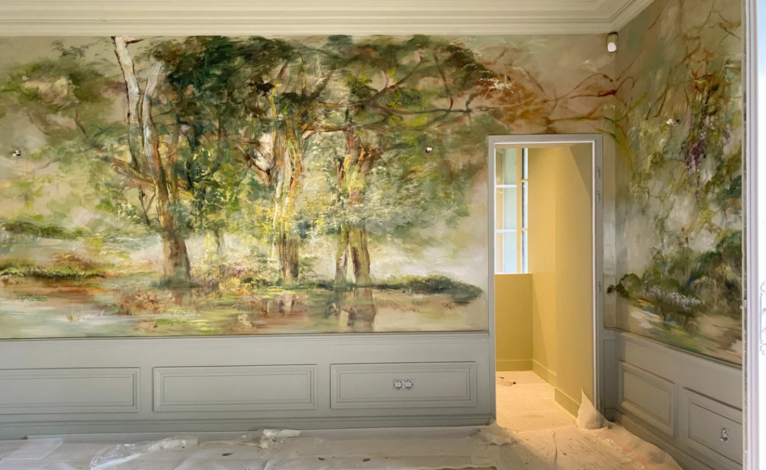 巴黎美院的天才女画家，花10年在自家的墙壁上作画，我被美哭了