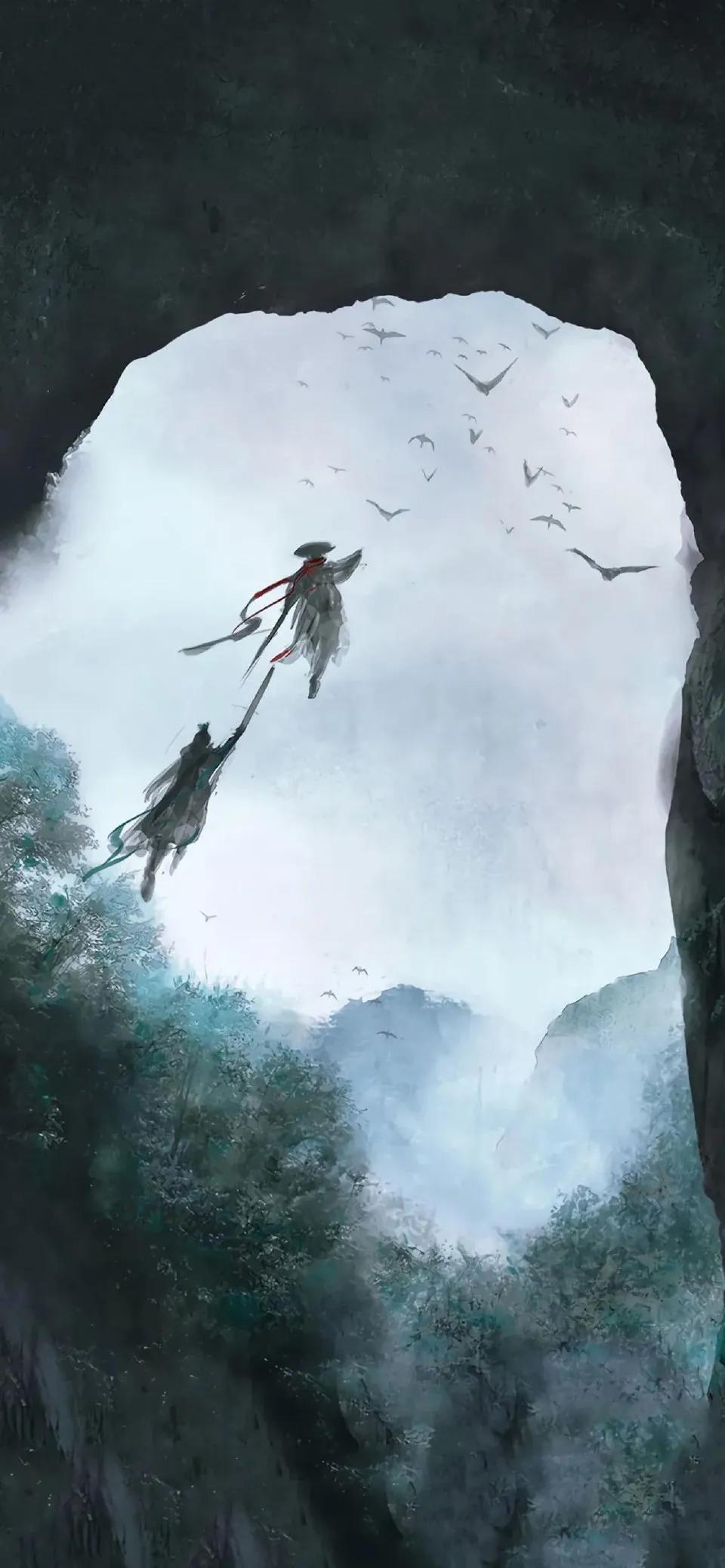无水印古风手机壁纸——桃花灼灼,清风渺渺,芳华漫