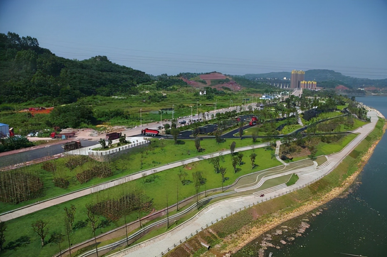 位置:重慶市合川區金涪路趙家渡水生態公園位於重慶市合川區城區涪江