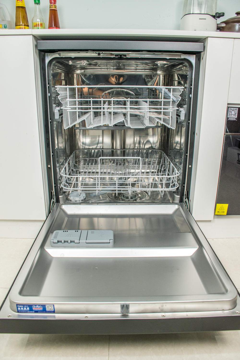 80℃智慧微蒸汽-海尔haier 家用智能13套消毒型洗碗机