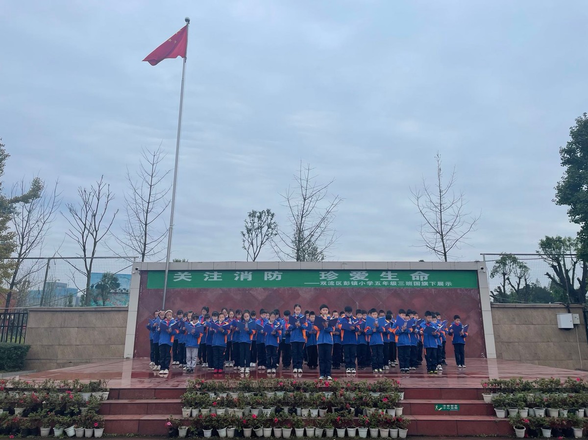 关注消防 珍爱生命——双流区彭镇小学开展消防安全教育活动