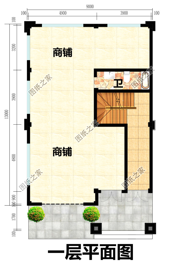 门面图片(带商铺的农村自建房设计图纸) - 赤虎壹号