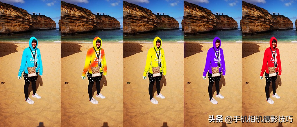 手机p图怎么改衣服颜色具体方法步骤是什么