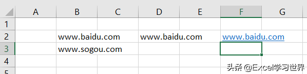Excel – 输入网址时会产生超链接，有几种办法取消？