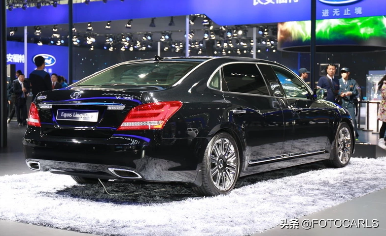 售价105.8万！现代雅科仕3.8 V6加长旗舰实拍，后排座椅太抢眼了