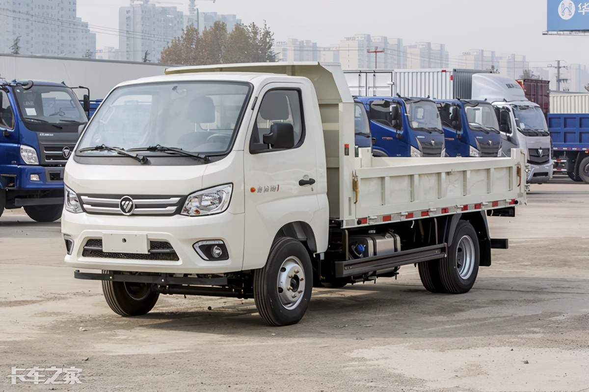 2米限高不是问题,福田蓝牌自卸车轻松下地库,小巧实用又合规