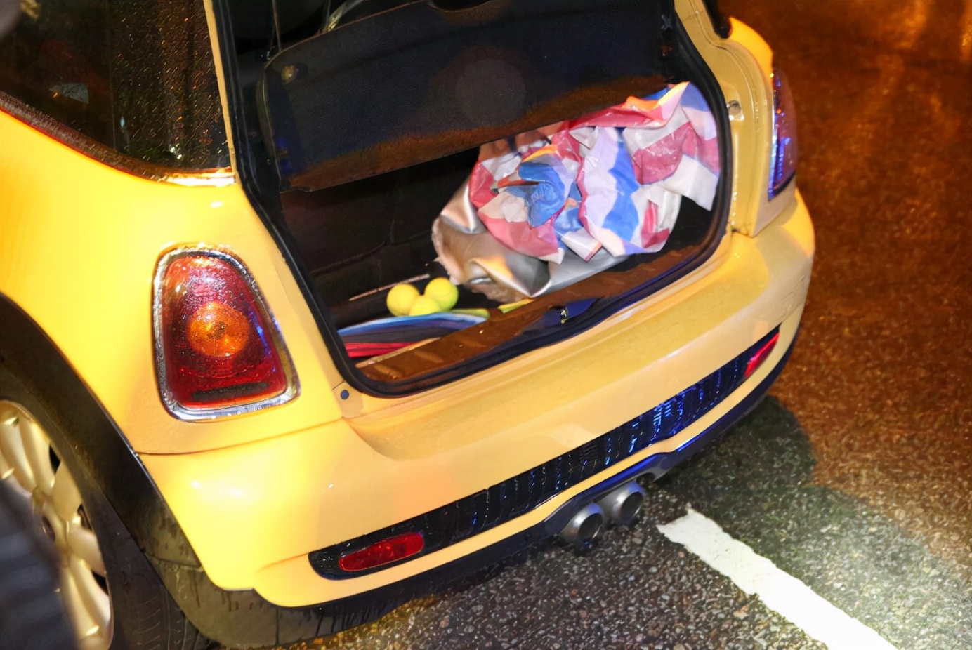 2015年，一名香港教授将2个瑜伽球放入车内，毒死了妻子和女儿