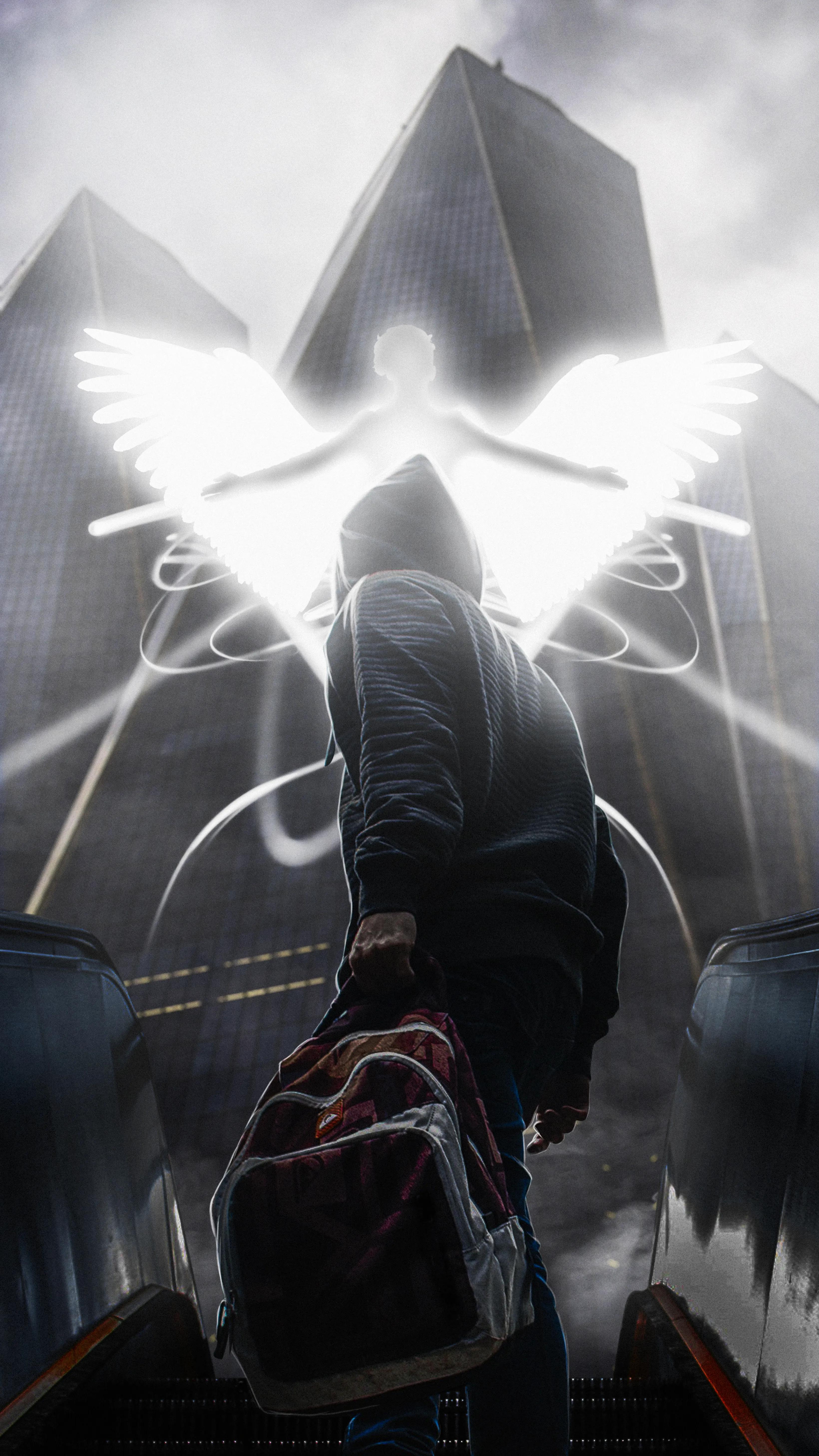 关于天使和恶魔的说说(对比式配图「短句」 _qq说说网