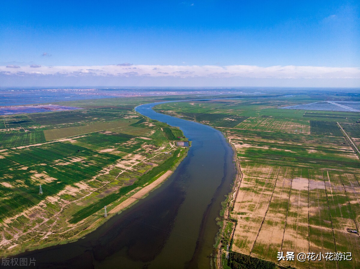 一张导航图自驾游黄河，全程6100多公里，从入海口到约古宗列