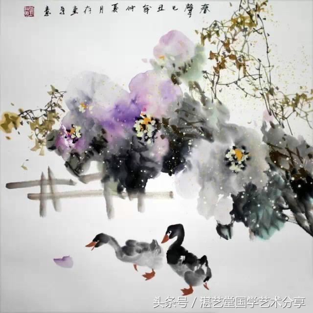 国画名家画鹅欣赏