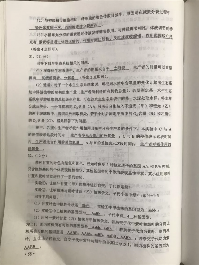 对答案啦：2019陕西高考试题及答案出炉！