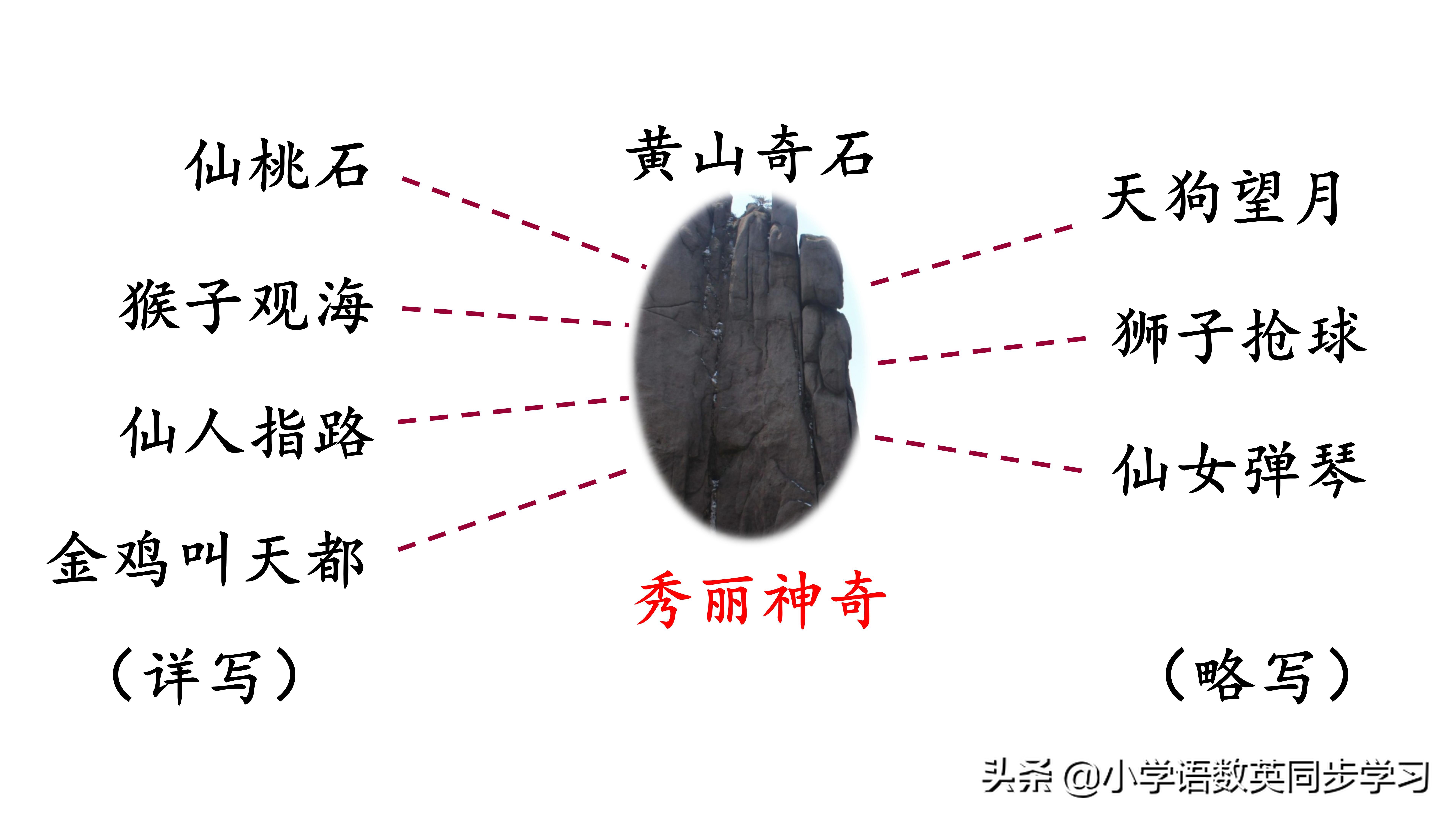 小学语文二年级上册课文9《黄山奇石》超详细教师笔记
