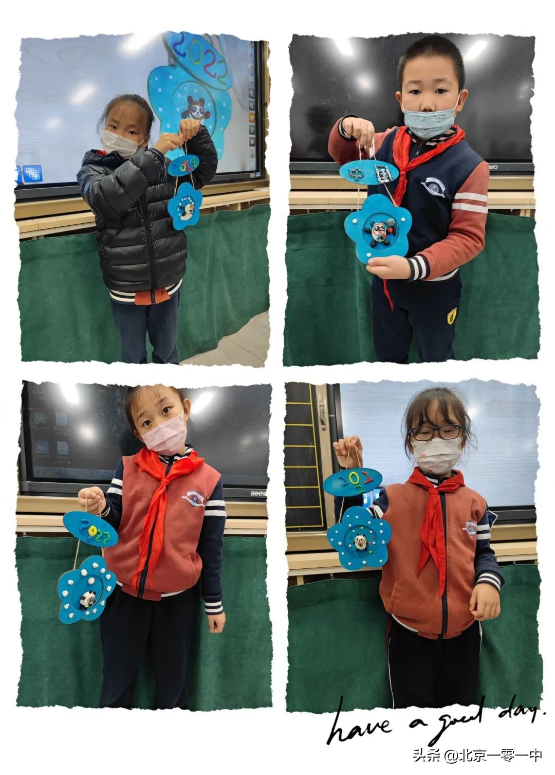 上地实验学校小学部的小可爱 带来了助力冬奥的小宇宙