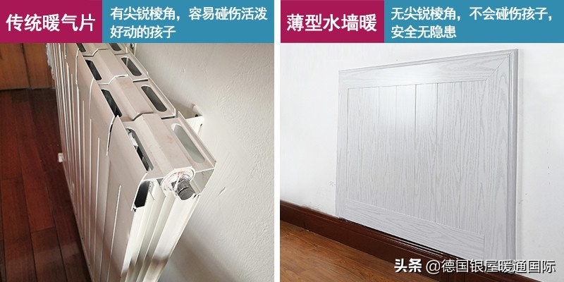 暖气片影响装修效果，地暖抬高地面，墙裙式暖气片和装饰融为一体