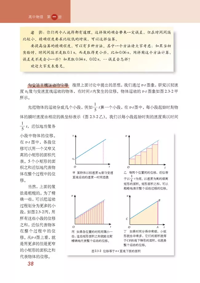 2020年高中物理（必修一）电子课本