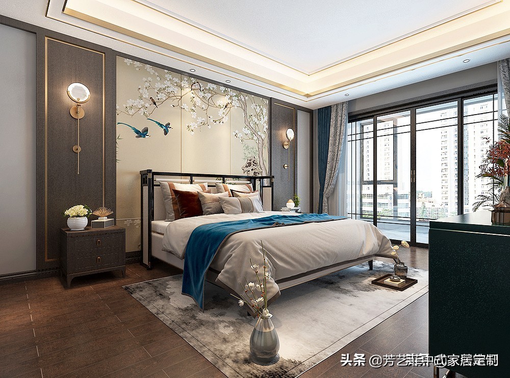 入户是茶室，负一楼作麻将房，中式别墅就该这样装，气派有烟火气
