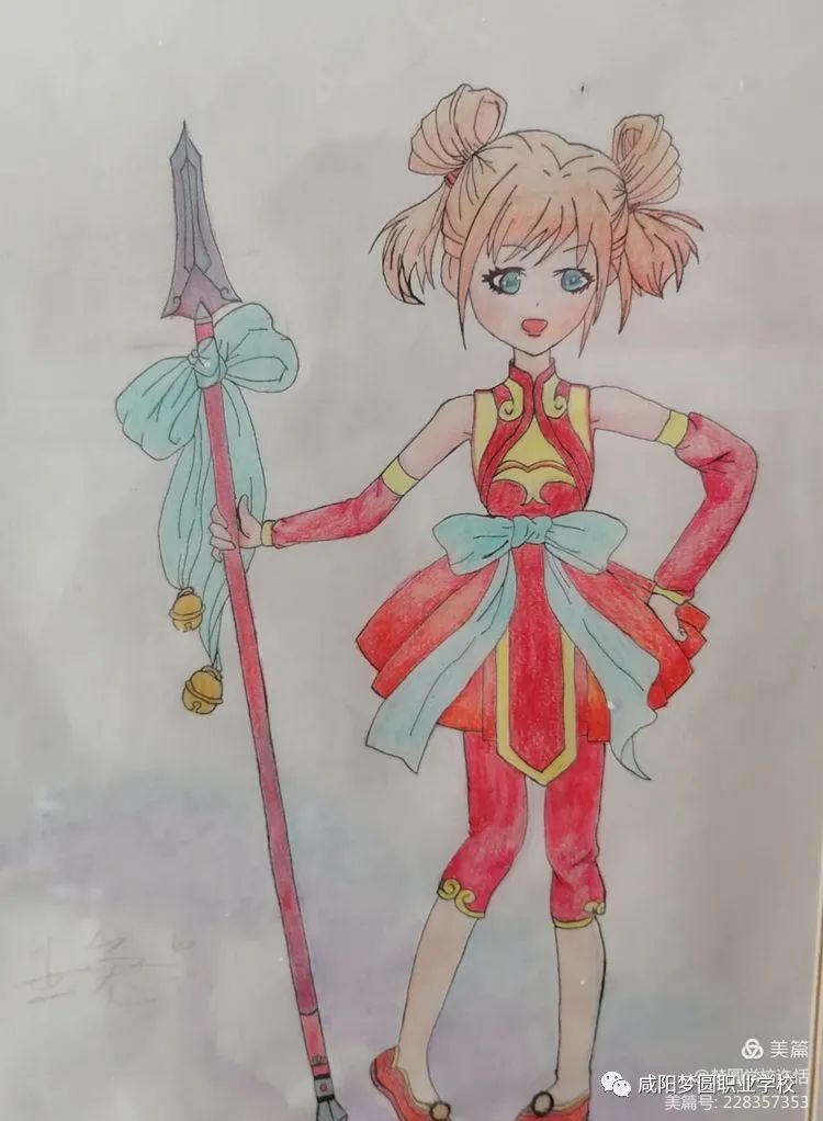 咸阳梦圆职业学校——学生绘画作品展