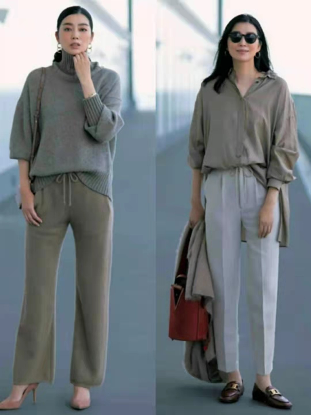 秋季穿衣流行“露腰不露腿”，日系熟女亲自示范，优雅到骨子里