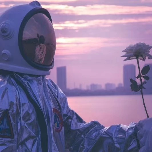 我对着星空发誓,我喜欢你#头像 #朋友圈 #背景图 #宇航员 #情侣头像