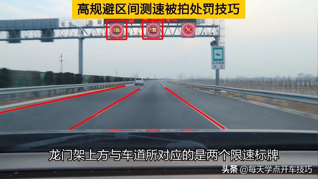 高规避区间测速被拍处罚技巧，这些高速公路限速规则，新手需要知道