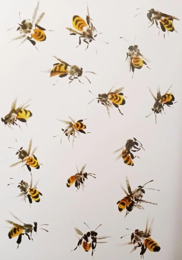 写意蜜蜂的画法 