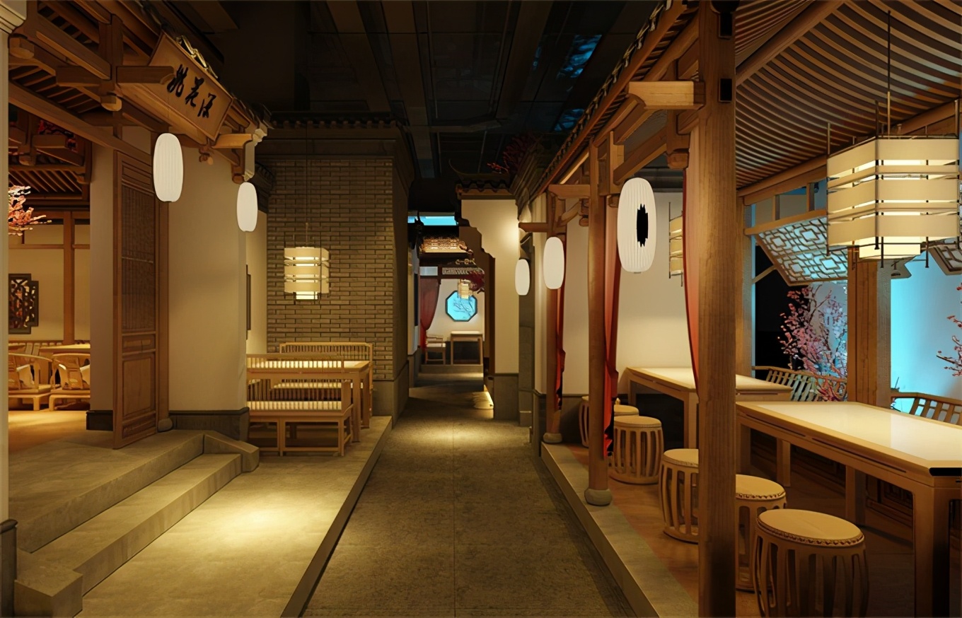 中山中式餐饮店面设计怎样才能打动人