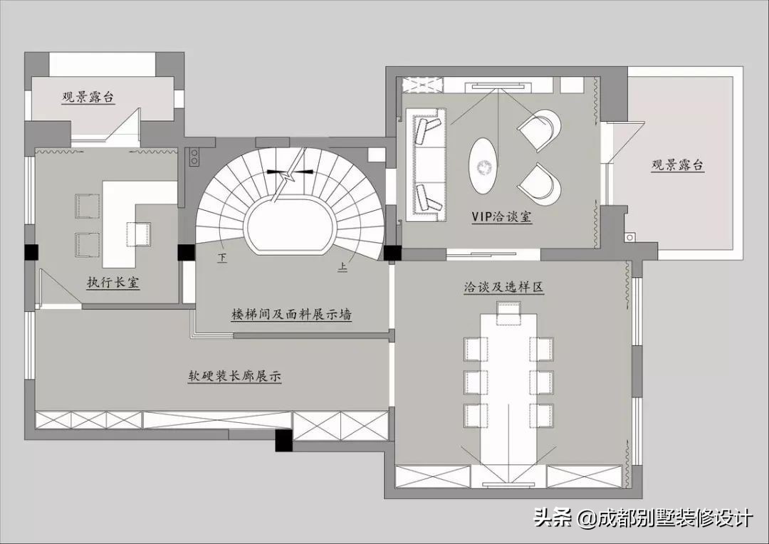 320平米排屋别墅设计，高级灰，奇遇之境演绎不一样的极致格调！