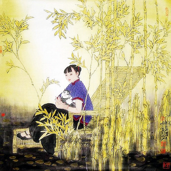 雅俗共赏 幻我两忘——著名画家​于文江笔墨再现东方女性群像