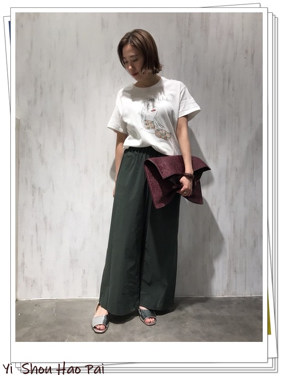 绿色阔腿裤的50种夏季搭配！时髦的女人都在穿，配什么上衣都好看
