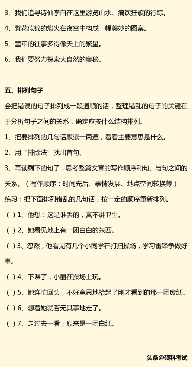 小升初语文总复习（拼音、成语句子、关联词、修辞、古诗、习作）