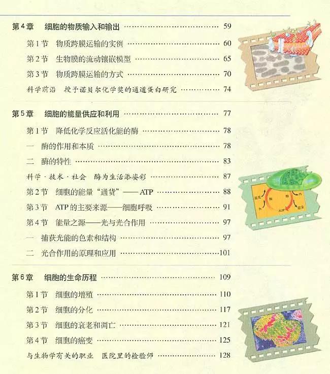 人教版高中生物（必修1）电子课本（高清版）