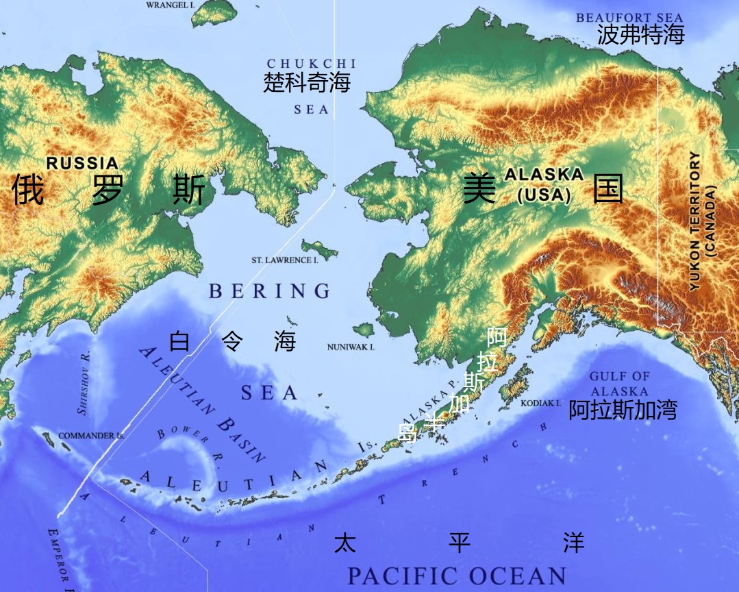 阿拉斯加半岛地图图片