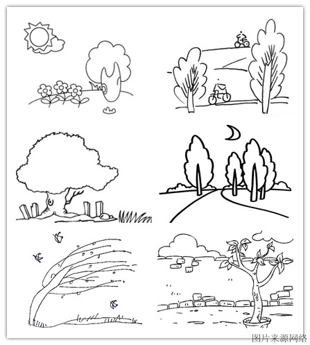 50+简单好看的风景简笔画素材大全，几笔画出意境美，为孩子收藏