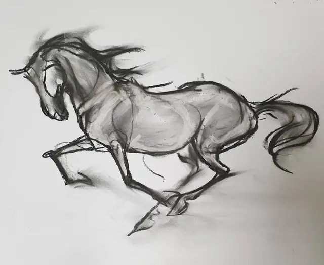 怎么去刻画马的形态?教你画马的身体结构,简单易学