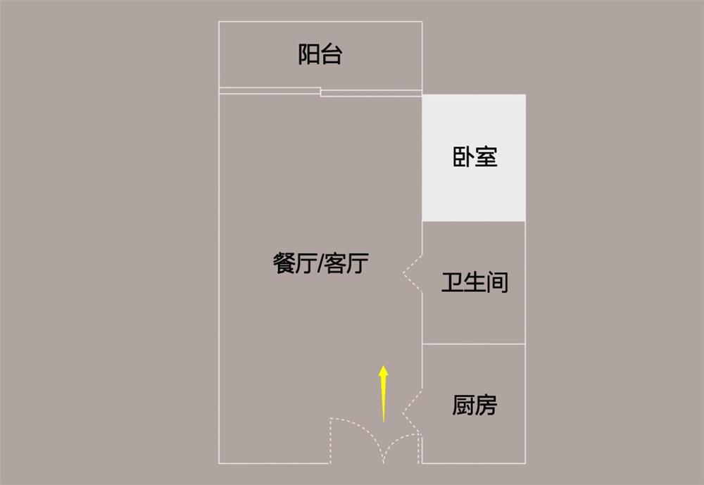 他买下32㎡小家，将卧室厨卫“藏”在壁橱里，面积虽小却井然有序