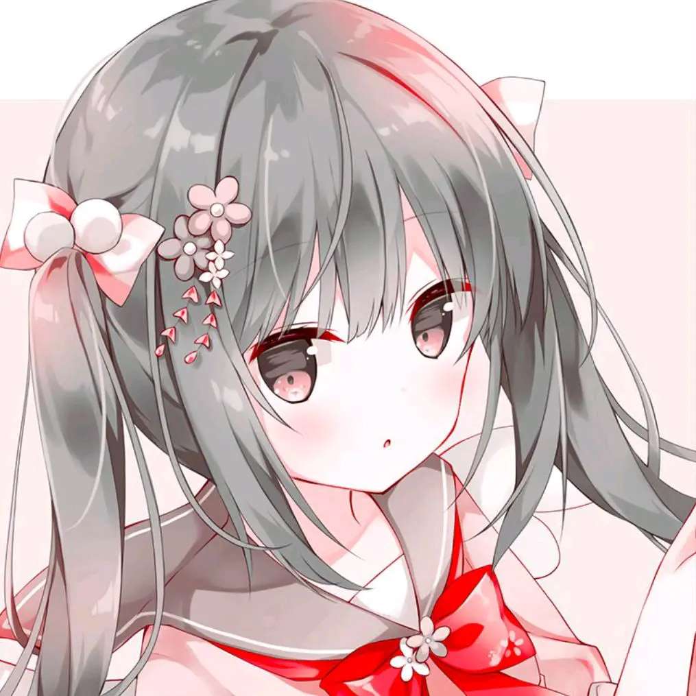 超级可爱的女生动漫头像,不过有个信念支柱似乎也不错