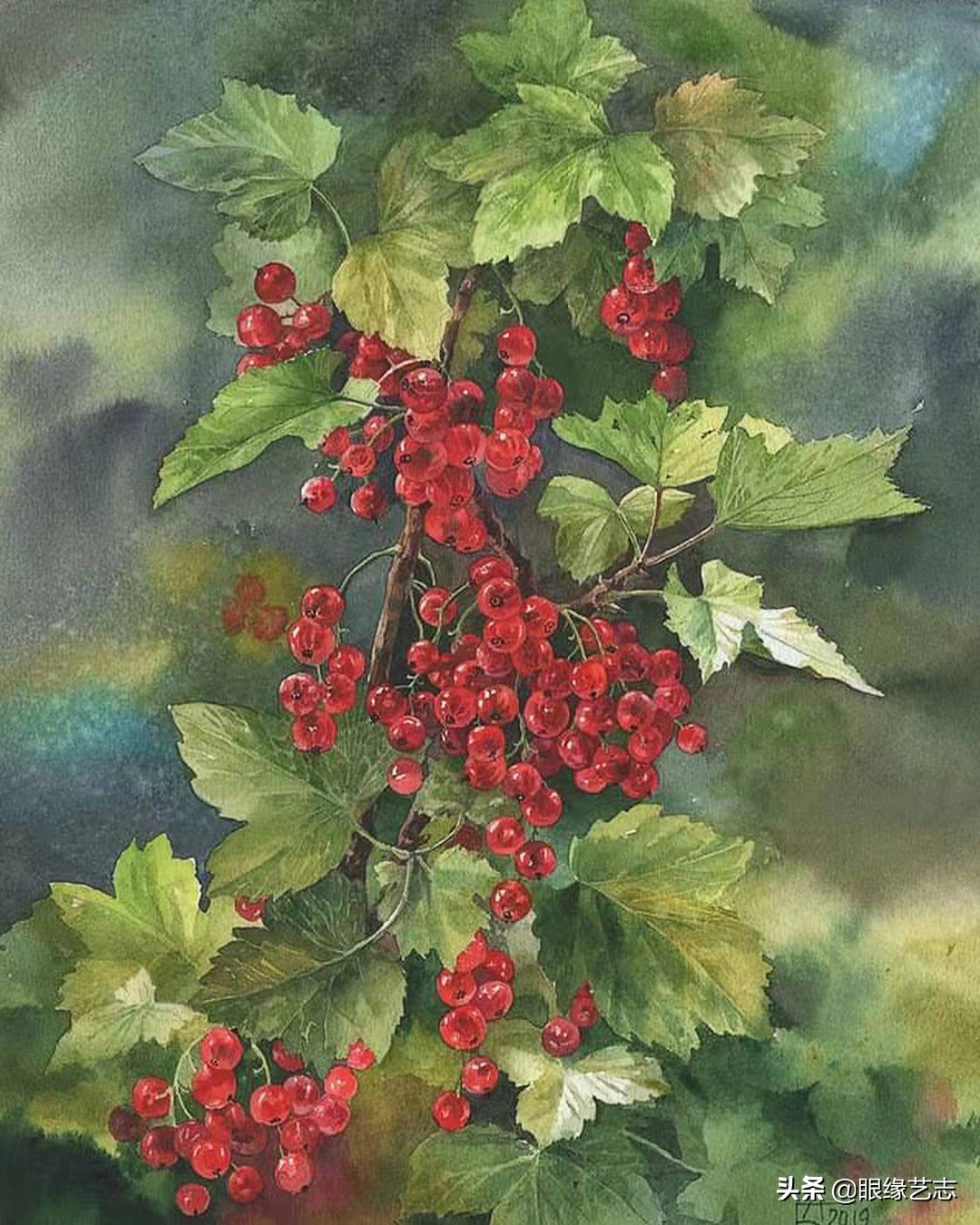 流年梦境，四季繁花。水彩伊人，临芳而画