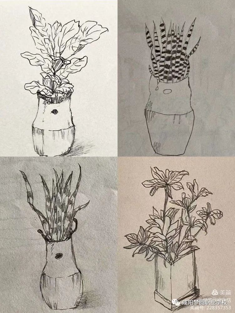 咸阳梦圆职业学校——学生绘画作品展