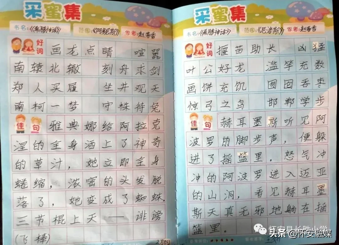 怀安县柴沟堡镇长胜小学网上秀学生假期作业