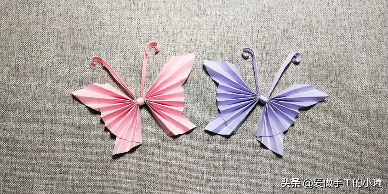 小蝴蝶折纸教程图解，可爱又好折，快学起来教小朋友哦