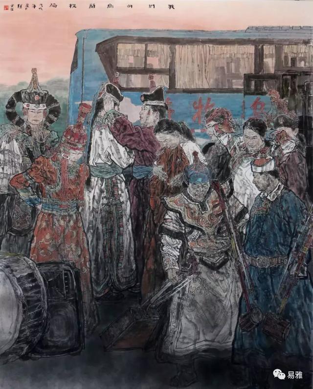 「易雅百家」傅向宏｜当代蒙古族题材绘画的民族特色
