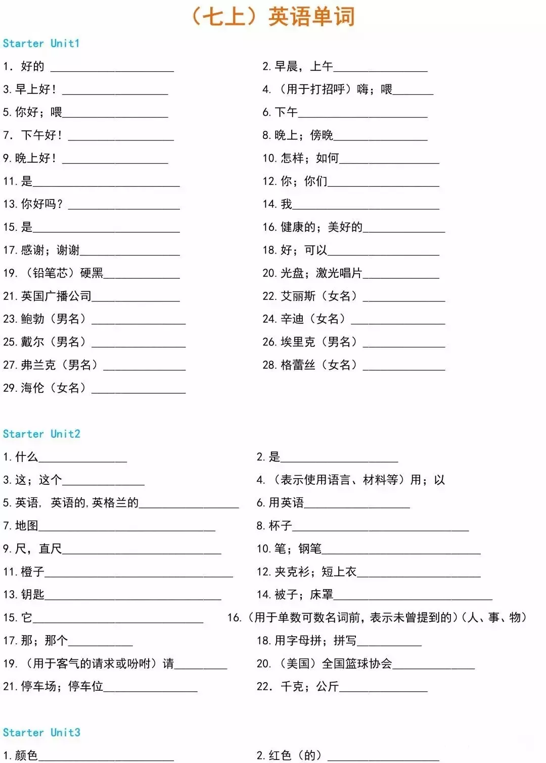 人教版初中英语单词拼写学习指南