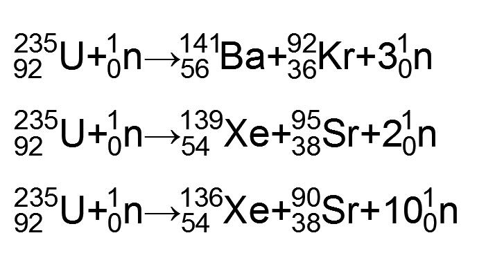 核反应方程式图片
