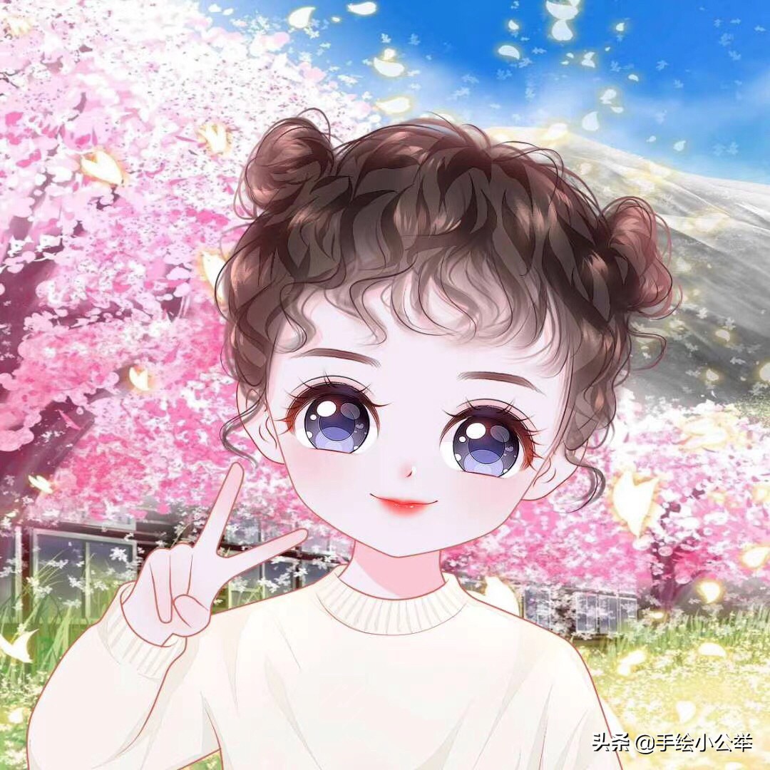 换个头像吧,俏皮可爱卡通头像,实在招人喜欢,大眼睛丸子头漂亮