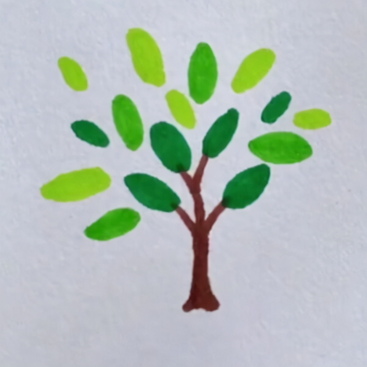 画树的简笔画(六种树的简笔画法,简单又漂亮,带着孩子来试试吧)