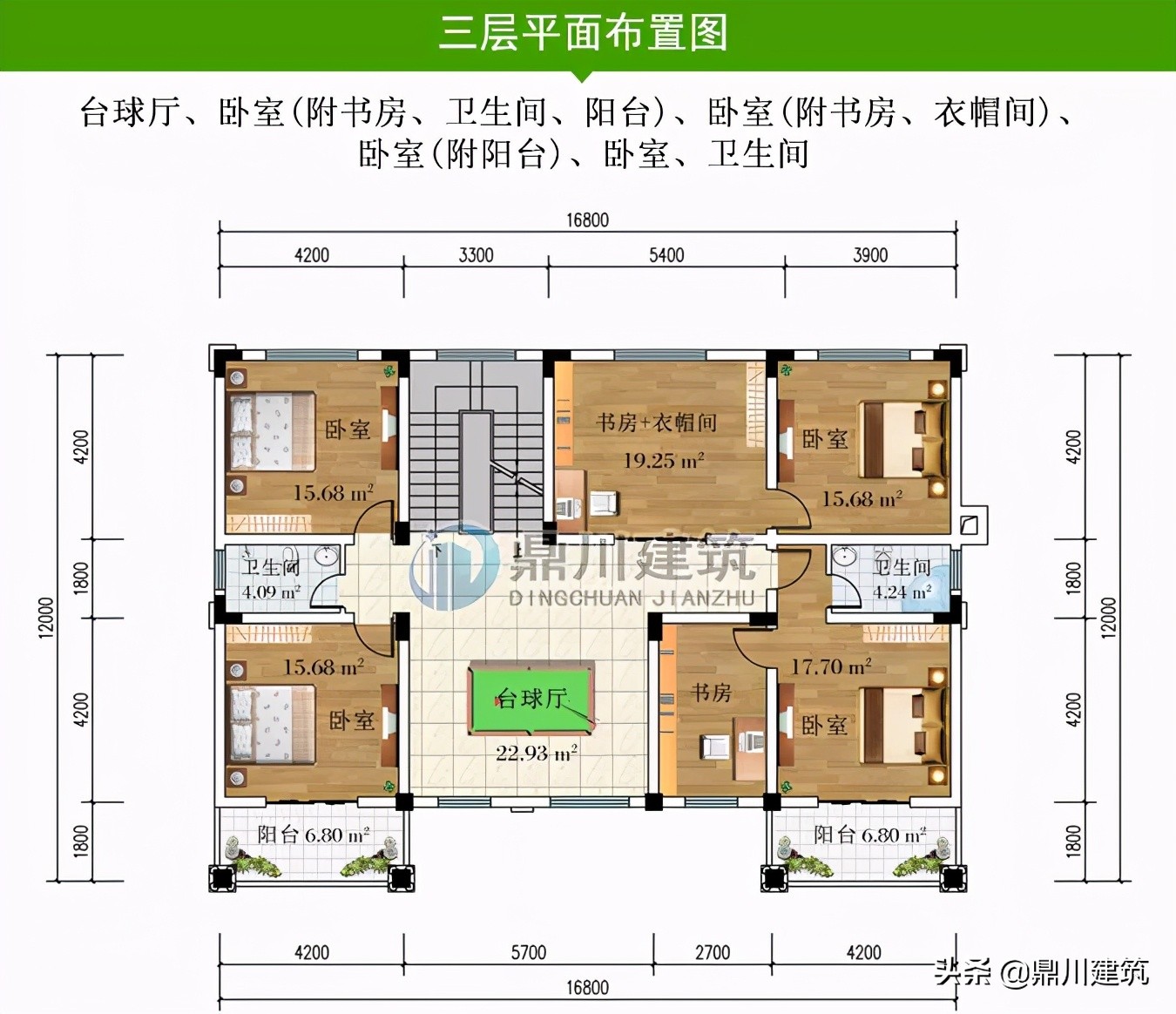 6款四层欧式别墅，挑空客厅空间大功能全，还能传给子孙后辈