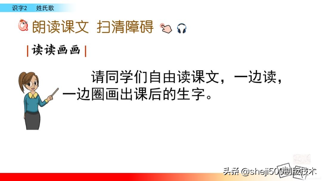 【预习】部编版一年级语文下册识字2《姓氏歌》知识点+图文讲解