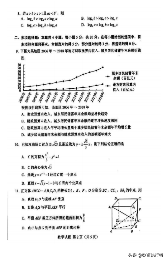 2021全国高考数学模拟试卷