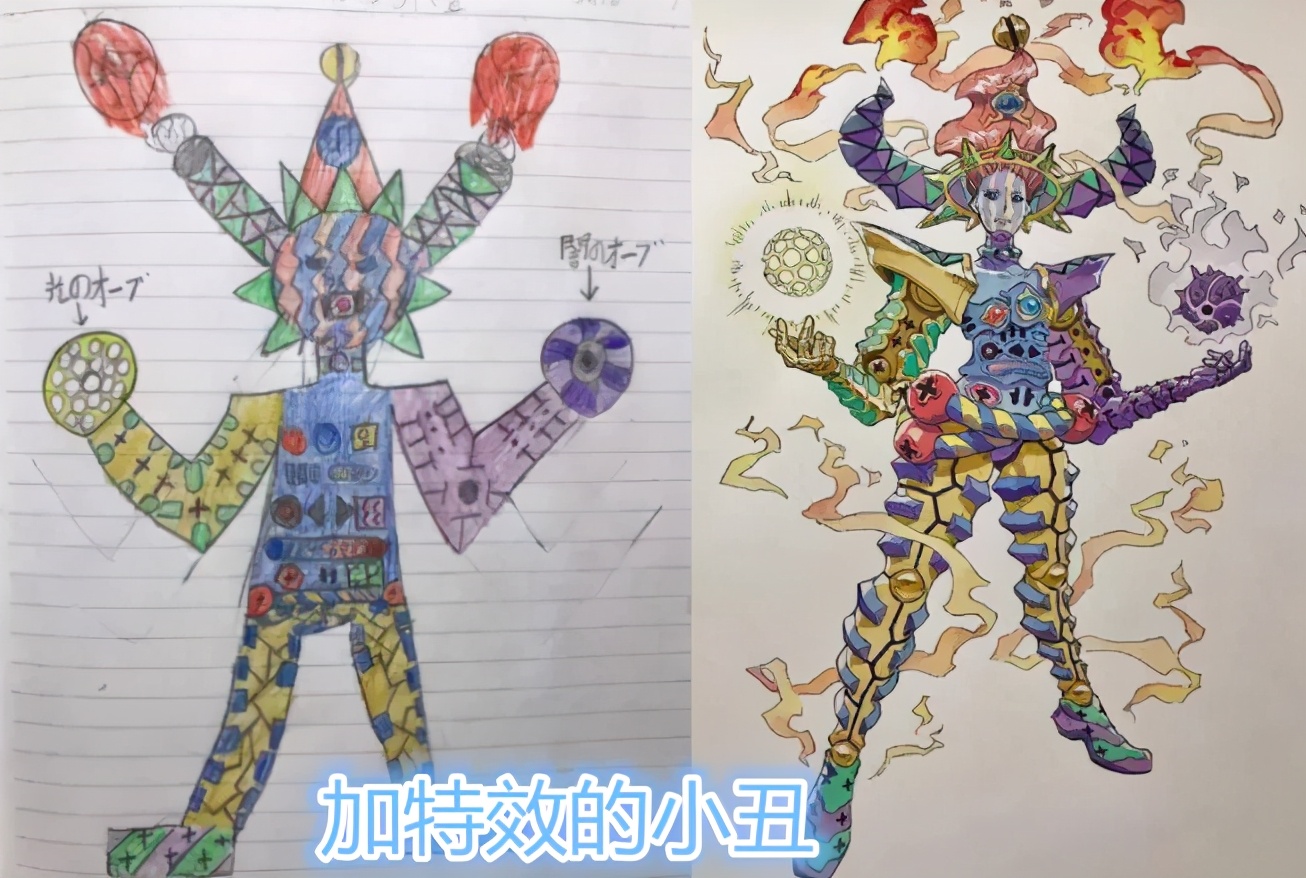 爸爸给儿子的画“加特效”，简笔画变得“有灵魂”，你喜欢哪张画