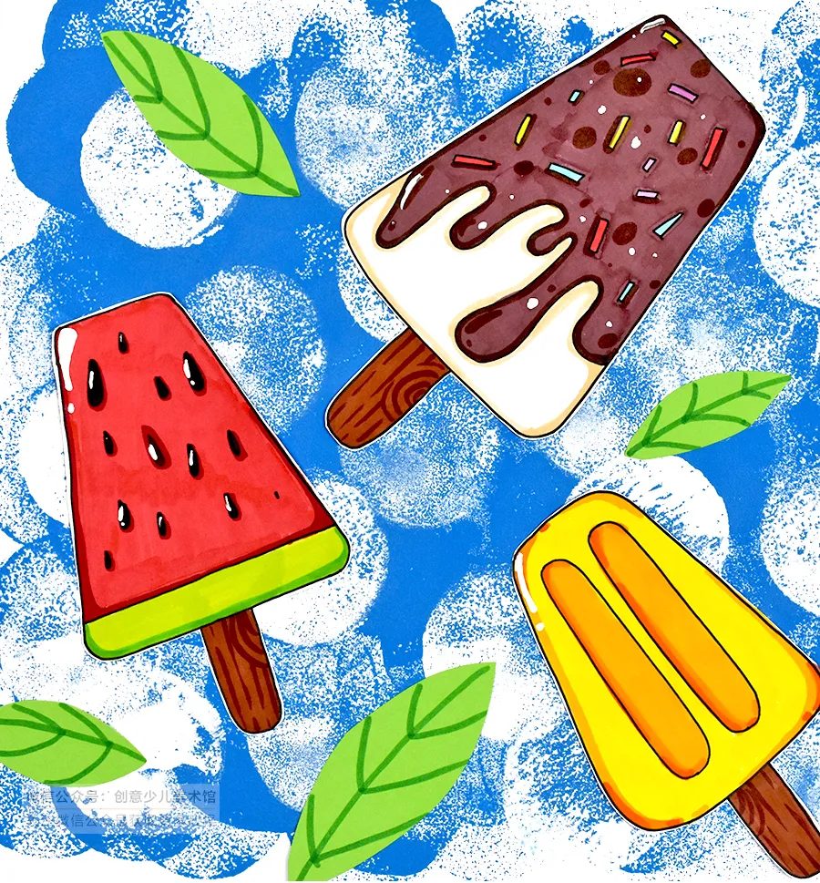 夏天的简笔画 以夏天为主题的绘画 - 汽车时代网